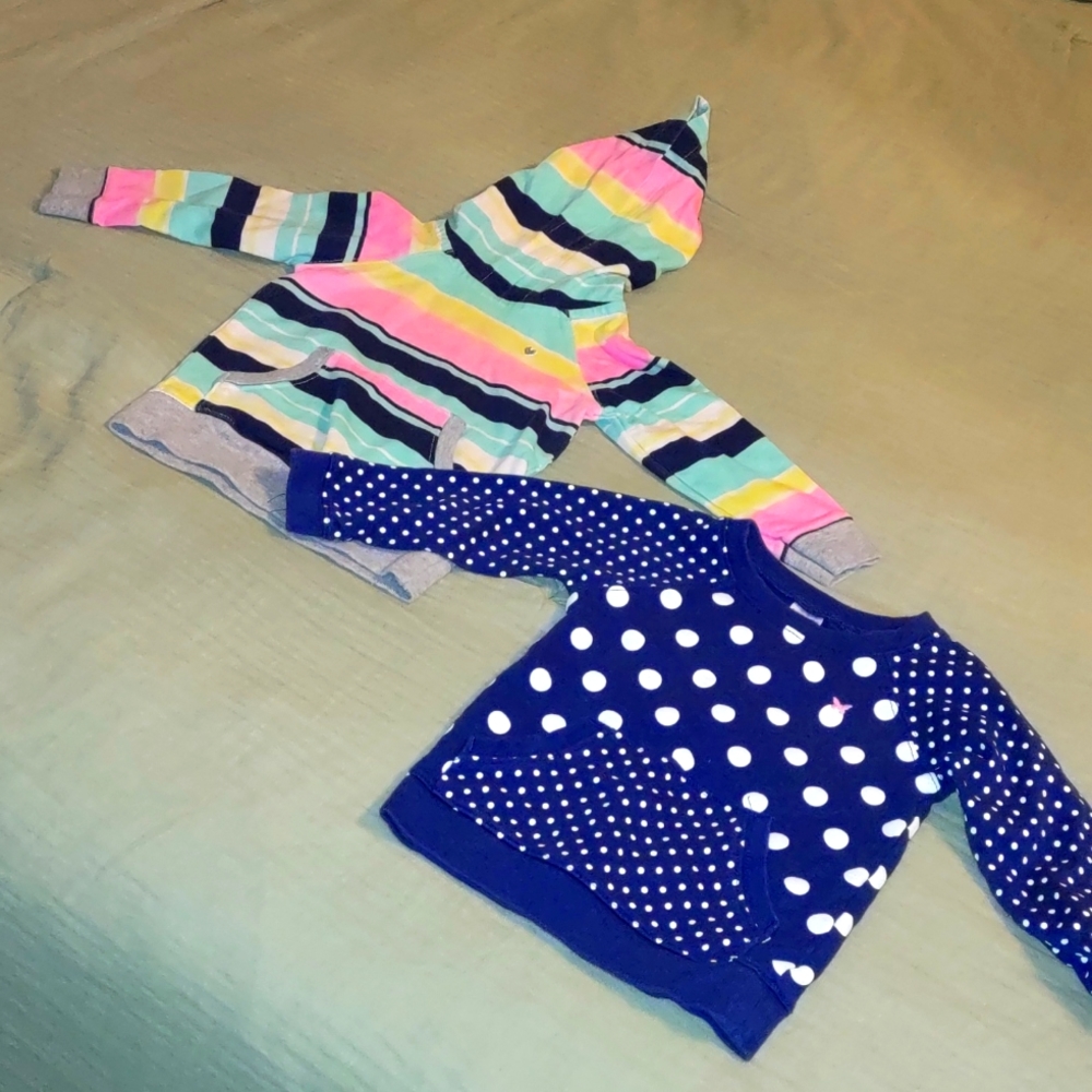 📣last chance!Carters Girls 12M Sweatshirt Bundle of 2